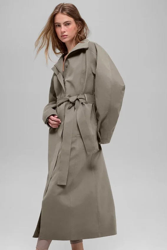 Journey-trenchcoat – ljus kakao