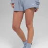 Kabelstickade Winter Bliss-shorts – Winter Frost