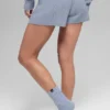 Kabelstickade Winter Bliss-shorts – Winter Frost