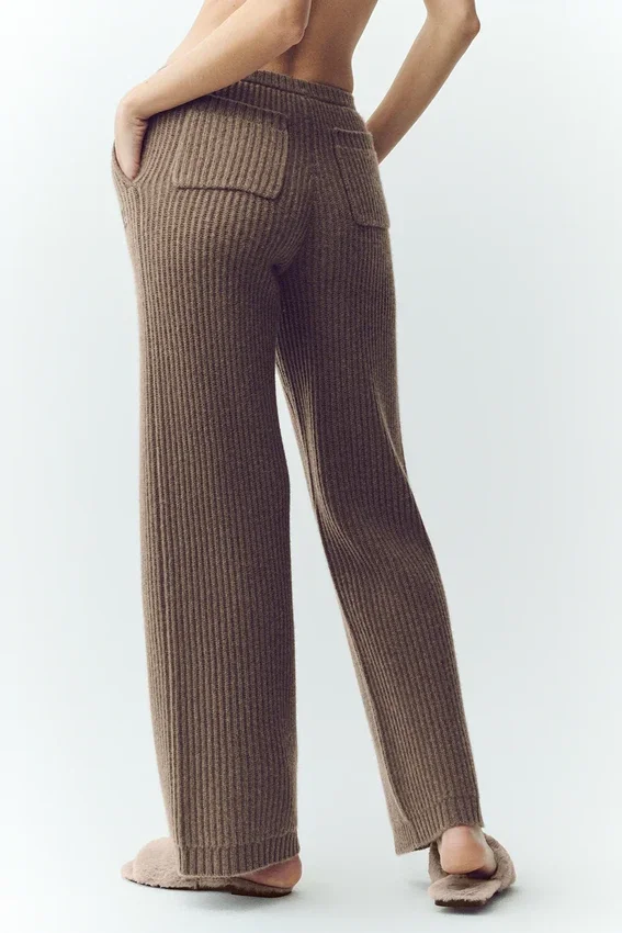 Kashmir High-Waist Northstar Straight Leg Pant – Alpine Cocoa Heather