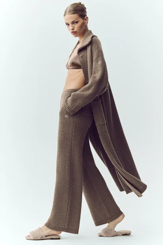 Kashmir High-Waist Northstar Straight Leg Pant – Alpine Cocoa Heather