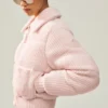 Kashmir Northstar Stickat Puffer – Frostad rosa