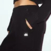 Kashmirbyxor med High-Waist och raka ben – Northstar – Svart