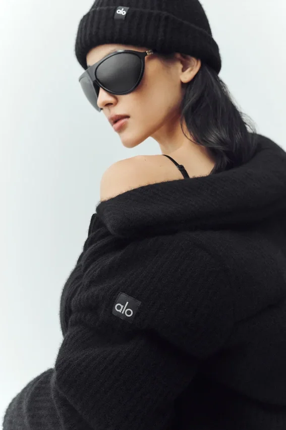 Kashmirtröja Northstar Puffer – Svart
