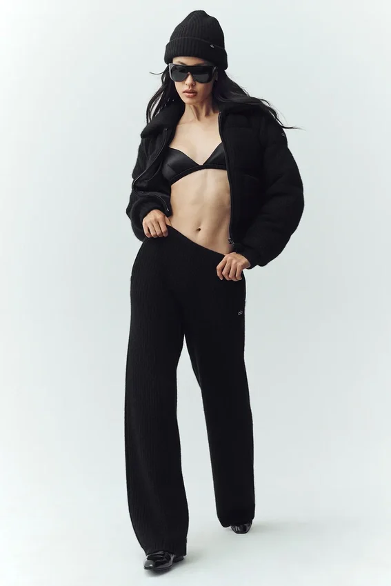 Kashmirtröja Northstar Puffer – Svart