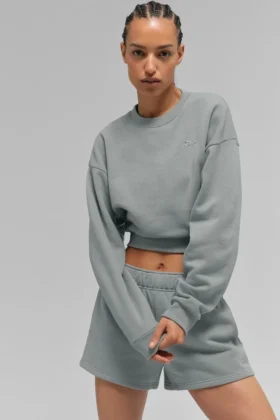 Kort Accolade-tröja med rund hals – Lunar Grey