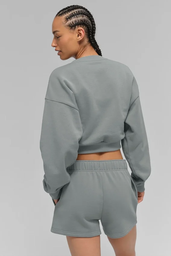 Kort Accolade-tröja med rund hals – Lunar Grey