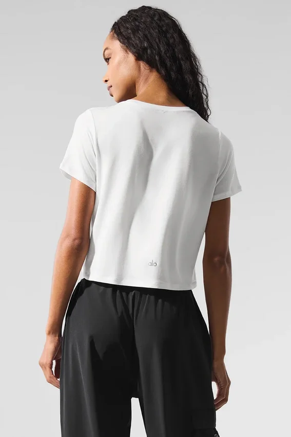 Kort All Day-shorts med kortärm – Vit