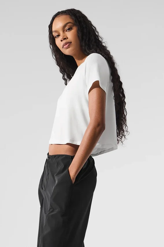 Kort All Day-shorts med kortärm – Vit