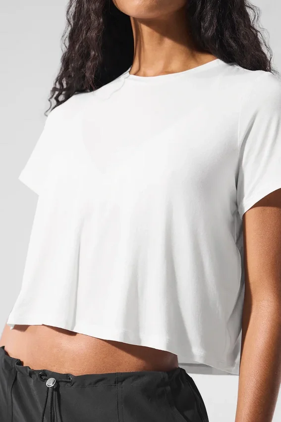 Kort All Day-shorts med kortärm – Vit