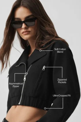 Kort Cosmopolitan-jackor – svart