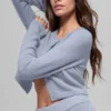 Kort kofta i ull och kashmir från New Class – Winter Frost