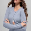 Kort kofta i ull och kashmir från New Class – Winter Frost