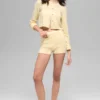 Kort kofta i ull och kashmir – New Class – Candlelight Yellow
