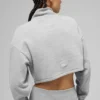 Kort Serenity-överdragströja – Athletic Heather Grey