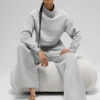 Kort Serenity-överdragströja – Athletic Heather Grey