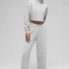 Kort Serenity-överdragströja – Athletic Heather Grey
