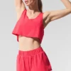 Kort Sport Star-linnen – Candy Red