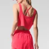 Kort Sport Star-linnen – Candy Red