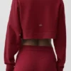 Kort Sway-tröja med rund hals – Summer Romance Red