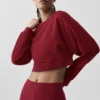 Kort Sway-tröja med rund hals – Summer Romance Red
