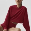 Kort Sway-tröja med rund hals – Summer Romance Red