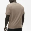 Kortärmad T-shirt i linnejersey – Gravel
