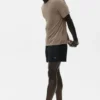 Kortärmad T-shirt i linnejersey – Gravel