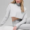 Kortärmad Winter Bliss-polotröja med kabelstickning och långärmad – Athletic Heat