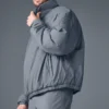 Latitude lättviktig tröja med halv dragkedja – stålgrå