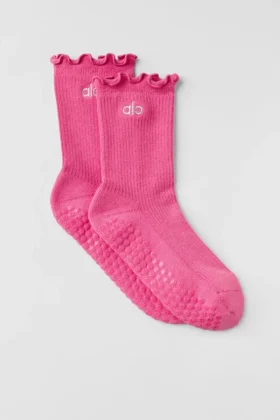 Lettuce Edge Grip-strumpor – Paradise Pink