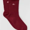 Lettuce Edge-strumpor för damer – Summer Romance Red
