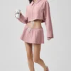 Kort Fan Favorite-jackor med hel dragkedja – Vintage Pink