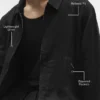 Linen Days Full Zip Jacket – Black