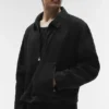 Linen Days Full Zip Jacket – Black
