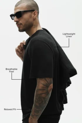 Linnetjersey Coastal T-shirt kortärmad – Svart