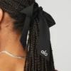 Love Knots Tie Scrunchie – Svart