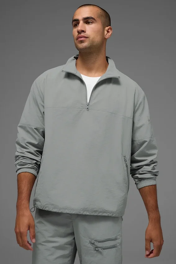Lätt Takeaway-tröja i track-stil – Lunar Grey