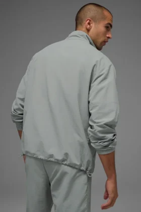 Lätt Takeaway-tröja i track-stil – Lunar Grey