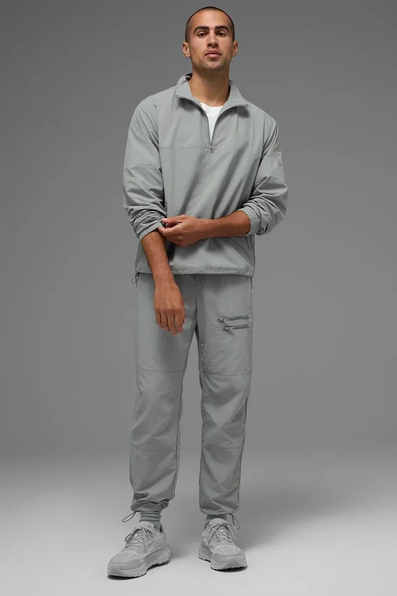 Lätt Takeaway-tröja i track-stil – Lunar Grey