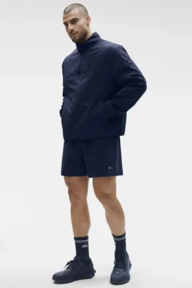 Lätt Takeaway-tröja i track-stil – Navy