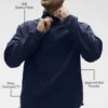 Lätt Takeaway-tröja i track-stil – Navy