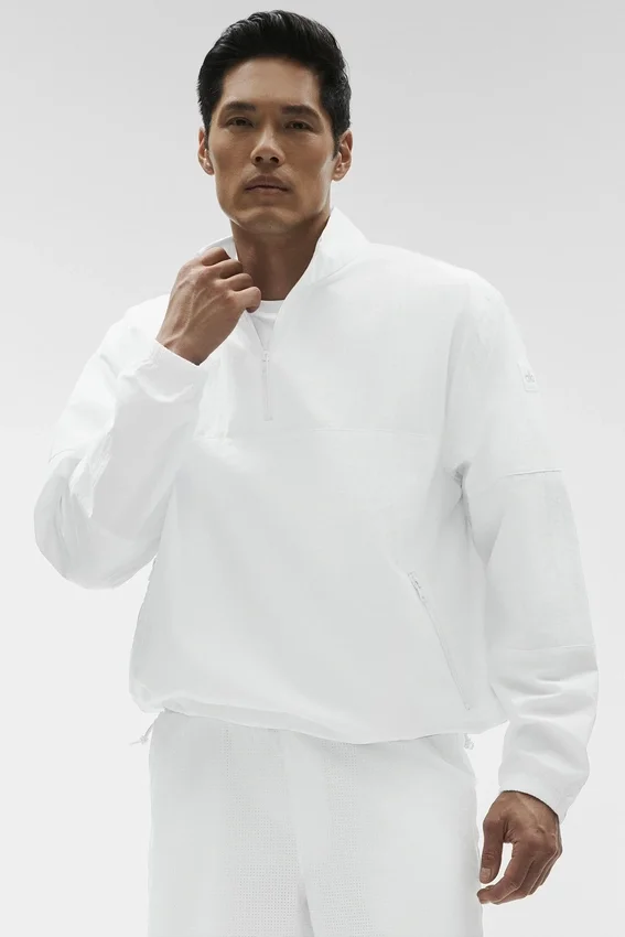 Lätt Takeaway-tröja i track-stil – White