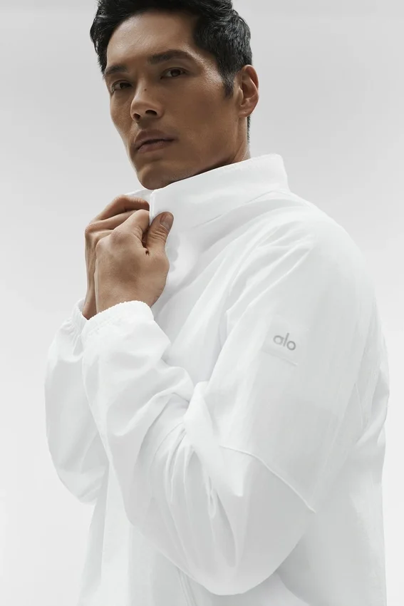 Lätt Takeaway-tröja i track-stil – White
