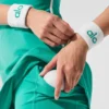 Lysande armband (2-pack) – Vit/granskoggrön