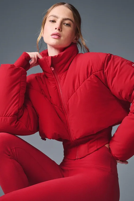 Main Act Corset Puffer – Djärvt röd
