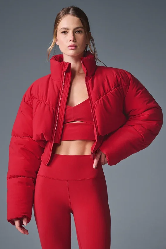 Main Act Corset Puffer – Djärvt röd