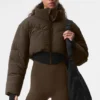 Main Act Corset Puffer – Espresso/svart