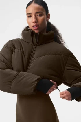 Main Act Corset Puffer – Espresso/svart