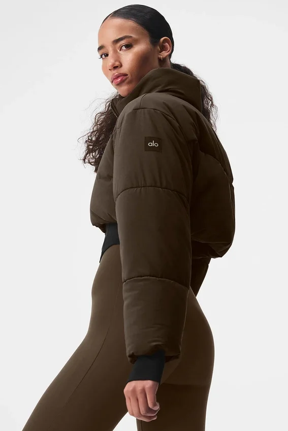 Main Act Corset Puffer – Espresso/svart